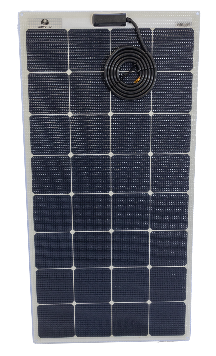 120 Watt Walkable Semi-Rigid Solar Panel - Sunpower A+ Grade 24.4% Efficient Cells