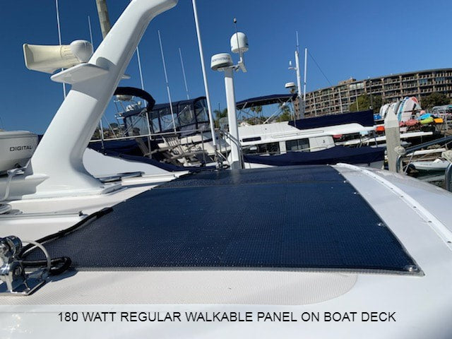 180 watt regular walkable panel on boat deck