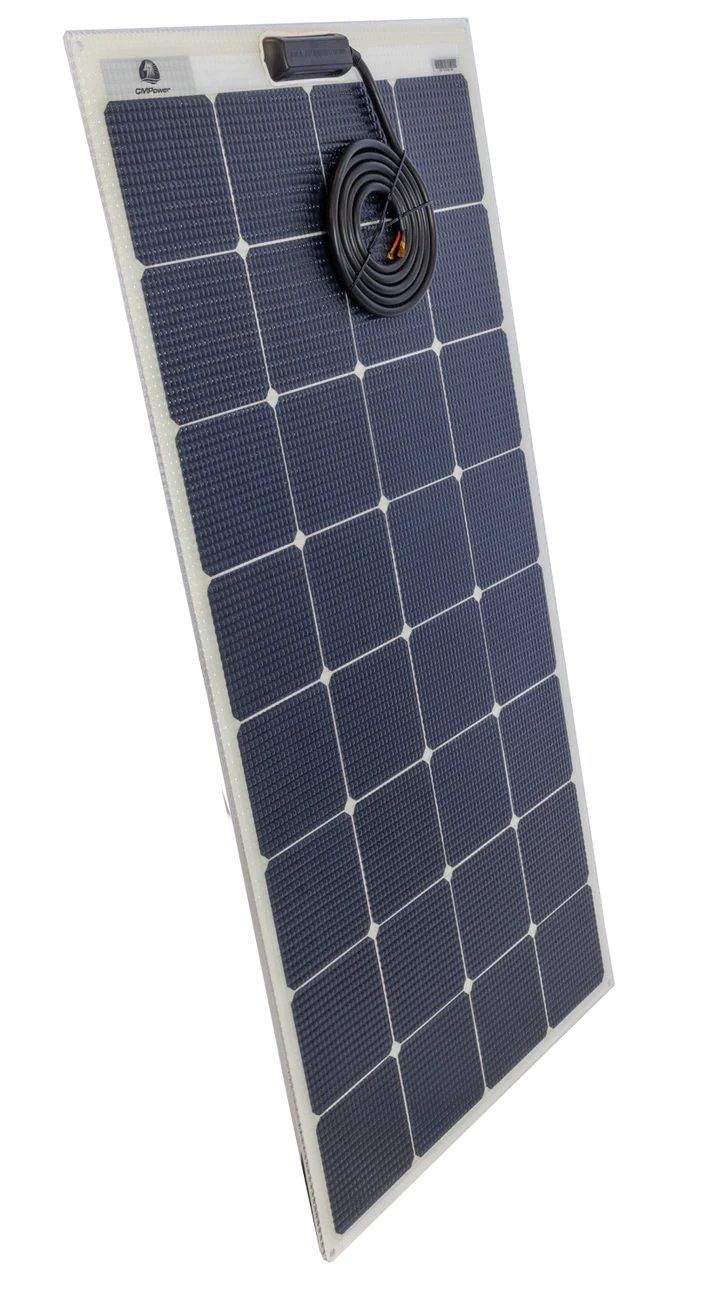 65 Watt Walkable Semi-Rigid Solar Panel - Carbon Fiber Series - Sunpower A+ Grade 24.4% Efficient Cells