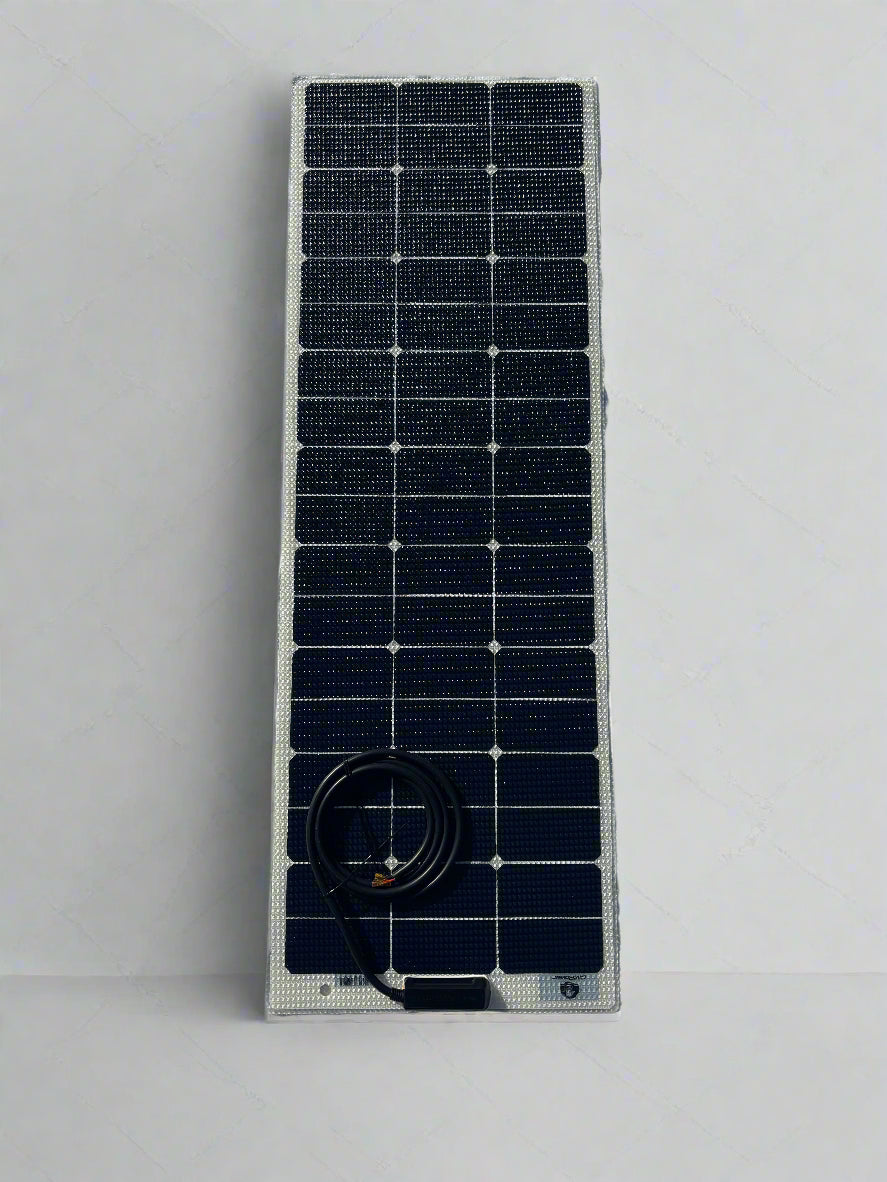 100 Watt Walkable Semi-Rigid Solar Panel - Carbon Fiber Series - Sunpower A+ Grade 24.4% Efficient Cells