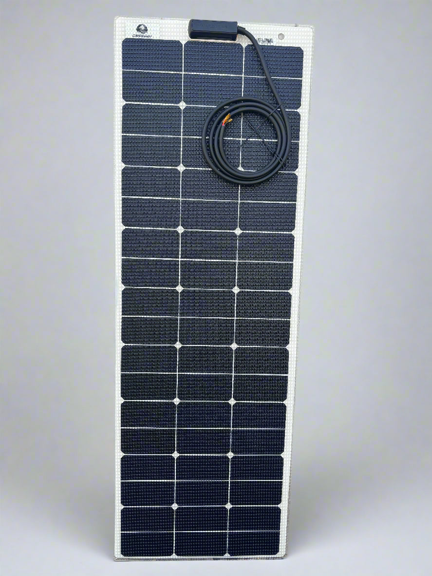 100 Watt Walkable Semi-Rigid Solar Panel - Carbon Fiber Series - Sunpower A+ Grade 24.4% Efficient Cells