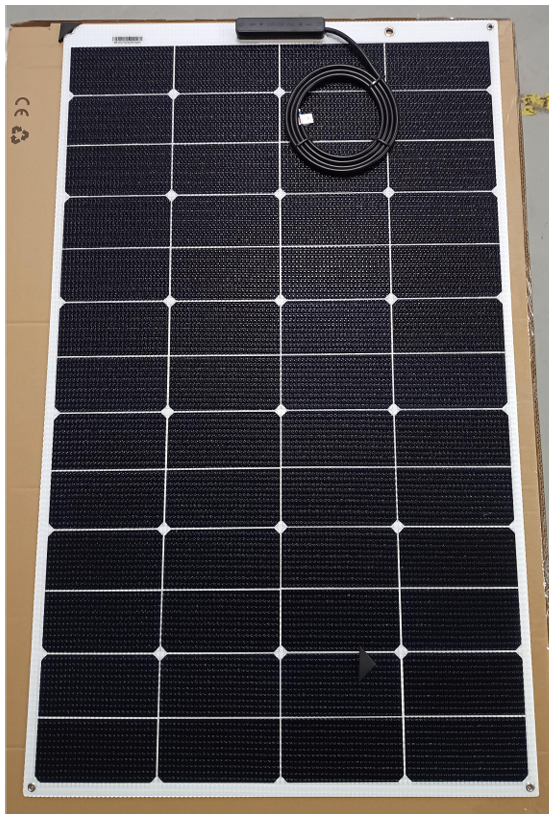 165 Watt Walkable Semi Rigid Solar Panel - Sunpower A+ Grade 24.4% Efficient Cells - 166 Cell