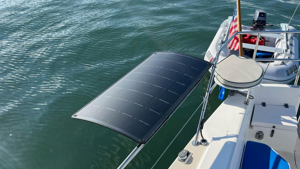 Rail Mounted Solar Panels | Custom Marine Products
